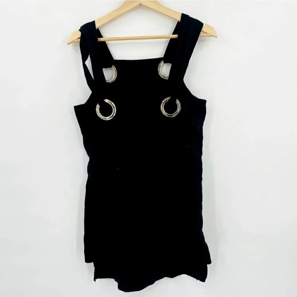 Style Mafia x Free People Black Linen Dress - XS